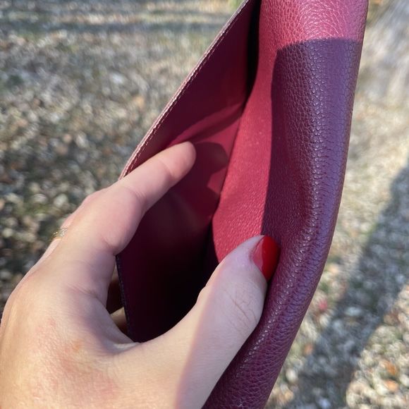 Louis Vuitton LV Monogram Empreinte Leather Sarah Long Wallet Purple - Picture 14 of 14